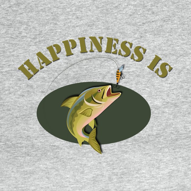 Happiness is Trout Fishing by AlondraHanley